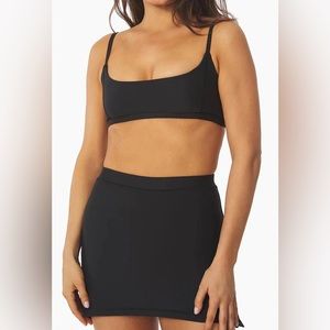 NWT WeWoreWhat Cami Bra Top Brushed Poly Black